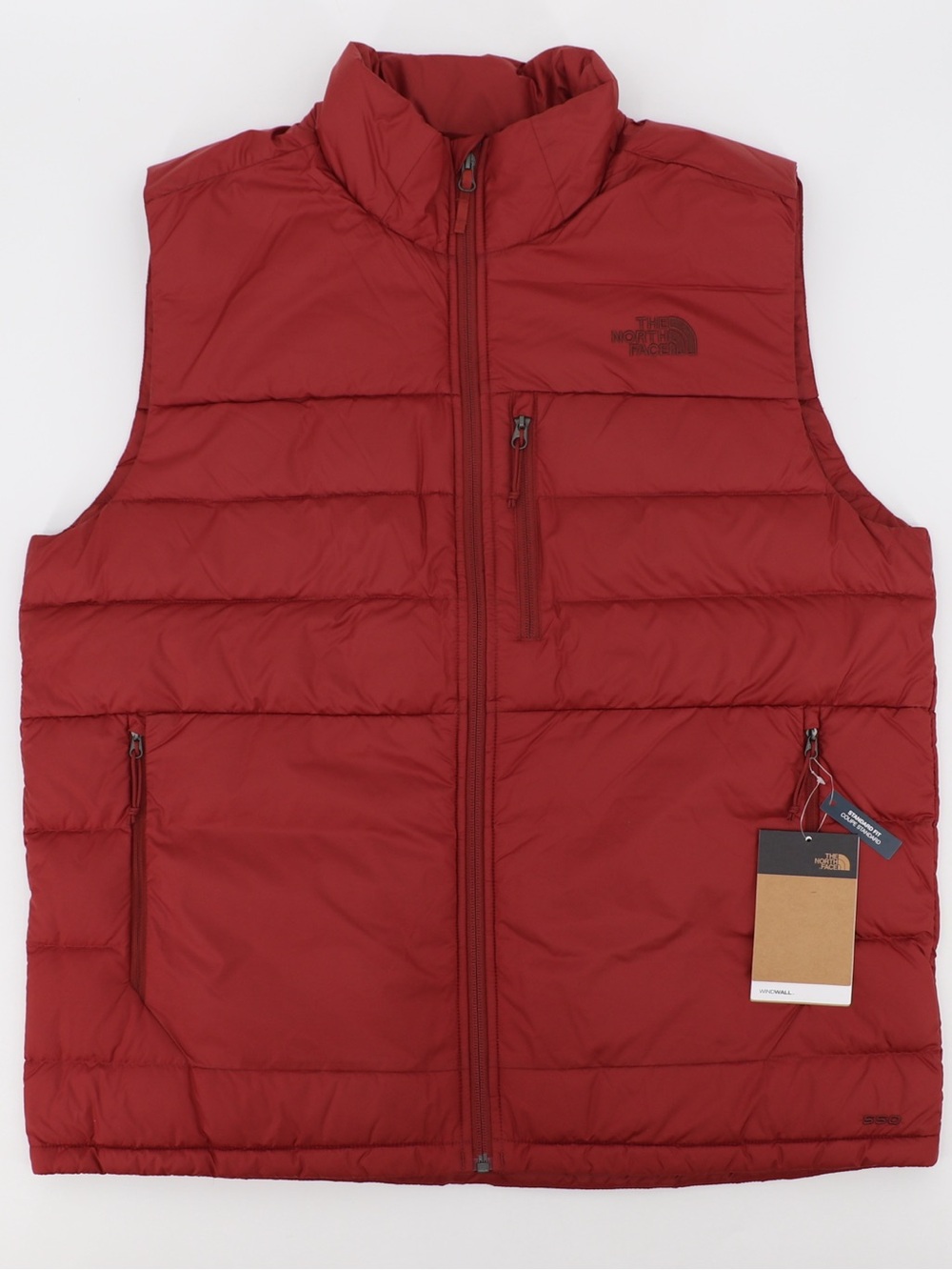 The North Face Men’s Aconcagua 2 Small Down Vest Brick House Red New Authentic